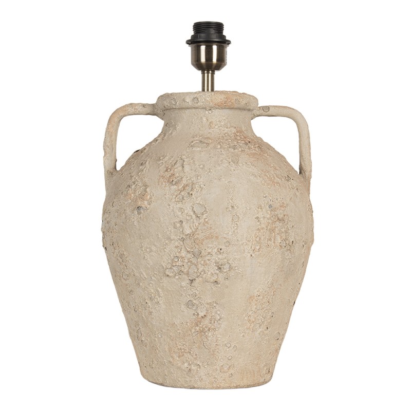 Clayre & Eef Lampada da tavolo Ø 40x65 cm Beige Terracotta