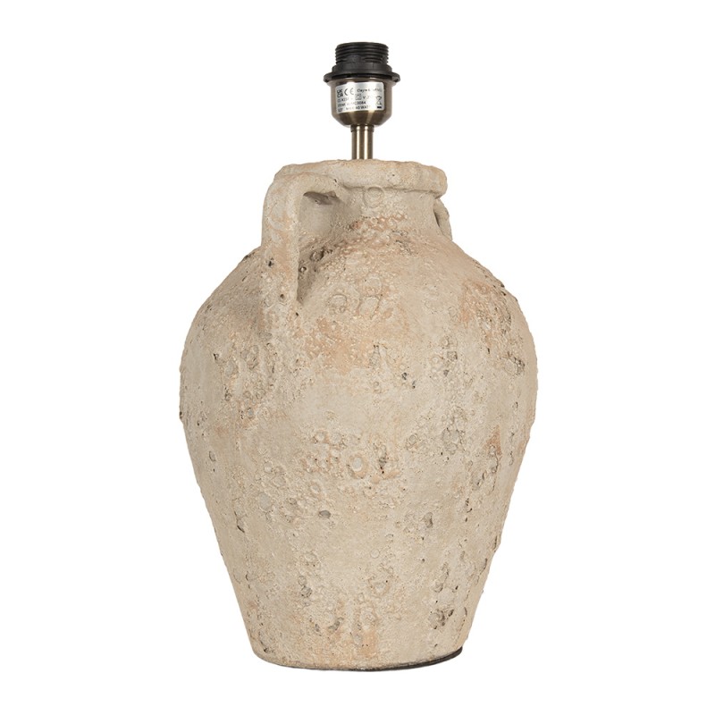 Clayre & Eef Lampada da tavolo Ø 40x65 cm Beige Terracotta