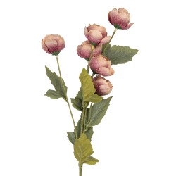 Clayre & Eef Fleur artificielle 10x10x63 cm Rose Plastique