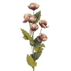 Clayre & Eef Kunstblume 10x10x63 cm Violett Kunststoff
