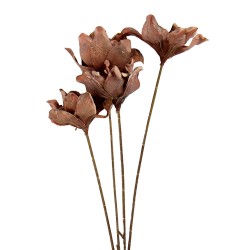 Clayre & Eef Kunstbloem 60 cm Bruin Kunststof