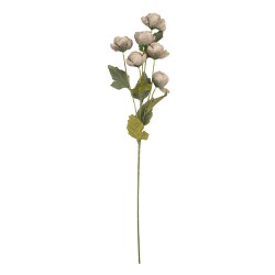 Clayre & Eef Kunstblume 10x10x63 cm Grau Kunststoff