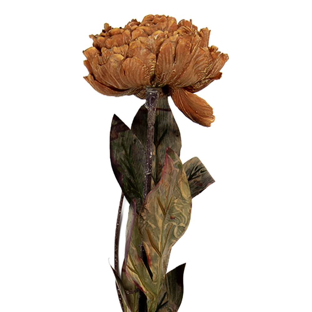 Clayre & Eef Kunstbloem 10x10x65 cm Bruin Kunststof afbeelding 1