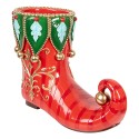 Clayre & Eef Weihnachtsdekorationsfigur Stiefel 55x28x44 cm Rot Kunststoff