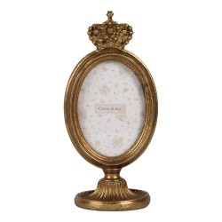 Clayre & Eef Cornice per foto 7x9 cm Color oro Plastica