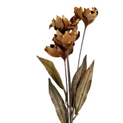 Clayre & Eef Kunstblume 60 cm Beige Kunststoff