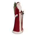 Clayre & Eef Christmas Decoration Figurine Santa Claus 16x15x37 cm Red Plastic