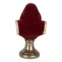 Clayre & Eef Kerstdecoratie Beeld Kerstman 9x7x15 cm Rood Kunststof