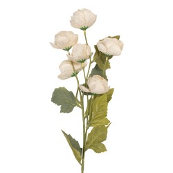 Clayre & Eef Kunstblume 10x10x63 cm Weiß Kunststoff