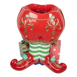 Clayre & Eef Kerstboom Standaard Schoenen 57x41x66 cm Rood Kunststof