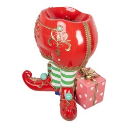 Clayre & Eef Kerstboom Standaard Schoenen 57x41x66 cm Rood Kunststof