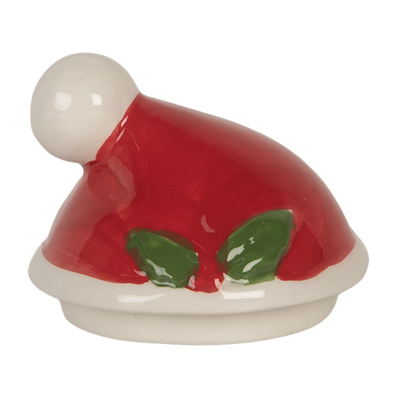 Clayre & Eef Tasse Weihnachtsmann;Schneemann 300/375 ml Weiß Rot Keramik