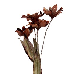 Clayre & Eef Kunstblume 60 cm Orange Kunststoff