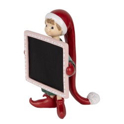 Clayre & Eef Decorative Figurine Elf 18x15x23 cm Red Plastic