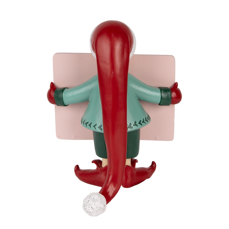 Clayre & Eef Decorative Figurine Elf 18x15x23 cm Red Plastic