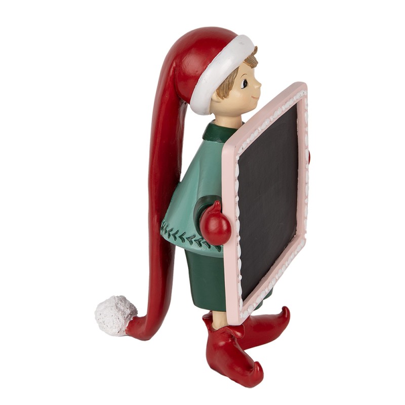 Clayre & Eef Decorative Figurine Elf 18x15x23 cm Red Plastic