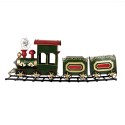 Clayre & Eef Weihnachtsdekorationsfigur Zug 77x15x31 cm Grün Metall