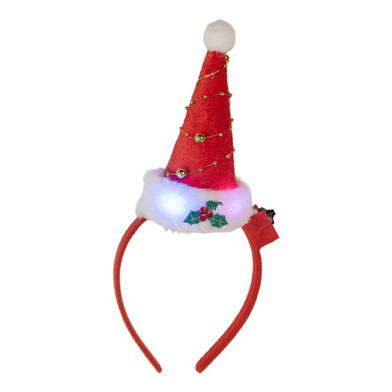 Clayre & Eef Bandeau de Noël 27 cm Rouge Plastique