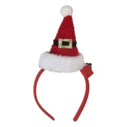 Clayre & Eef Christmas Headband 27 cm Red Plastic