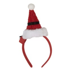 Clayre & Eef Christmas Headband 27 cm Red Plastic