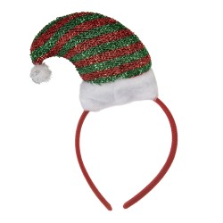Clayre & Eef Bandeau de Noël 12x6x22 cm Rouge Plastique