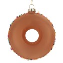 Clayre & Eef Weihnachtsanhänger Ø 10x4 cm Braun Glas