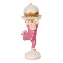 Clayre & Eef Decoratie Beeld Elf 12x8x21 cm Roze Kunststof