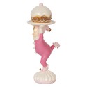 Clayre & Eef Decoratie Beeld Elf 12x8x21 cm Roze Kunststof