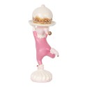 Clayre & Eef Decoratie Beeld Elf 12x8x21 cm Roze Kunststof