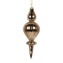 Clayre & Eef Weihnachtskugel Ø 5x15 cm Goldfarbig Glas