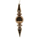 Clayre & Eef Weihnachtskugel Ø 5x19 cm Goldfarbig Glas