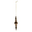 Clayre & Eef Weihnachtskugel Ø 5x19 cm Goldfarbig Glas