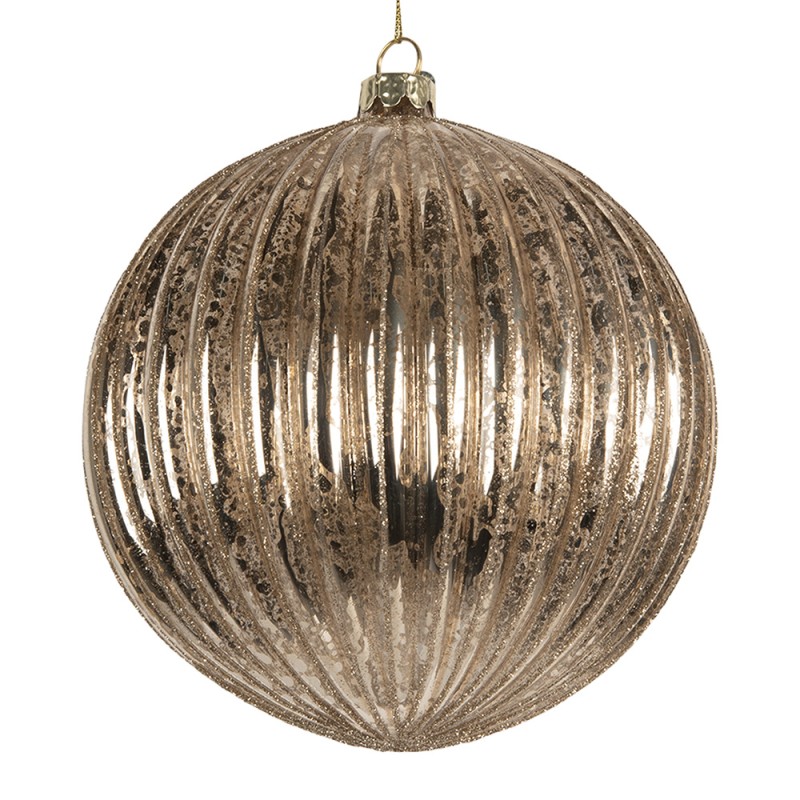 Clayre & Eef Weihnachtskugel Ø 15x15 cm Transparant Glas