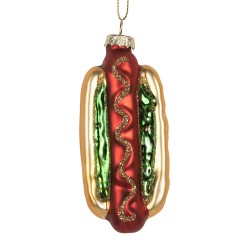 Clayre & Eef Ornamento Natalizio 4x3x10 cm Color oro Vetro