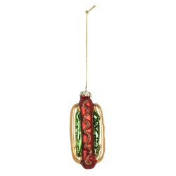Clayre & Eef Ornamento Natalizio 4x3x10 cm Color oro Vetro