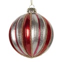 Clayre & Eef Weihnachtskugel Ø 8x8 cm Rot Glas