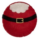 Clayre & Eef Scodella decorativa Ø 18x4 cm Rosso Feltro Babbo Natale