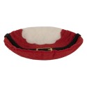 Clayre & Eef Scodella decorativa Ø 18x4 cm Rosso Feltro Babbo Natale