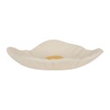 Clayre & Eef Scodella decorativa Uovo Ø 18x3 cm Bianco Feltro