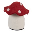 Clayre & Eef Statuetta decorativa Casa 20x20x18 cm Bianco Feltro Funghi