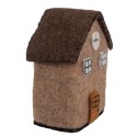 Clayre & Eef Statuetta decorativa Casa 12x7x14 cm Marrone Feltro