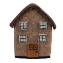 Clayre & Eef Statuetta decorativa Casa 12x7x14 cm Marrone Feltro