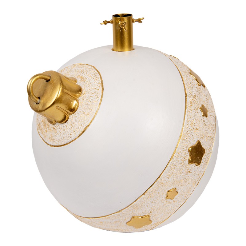 Clayre & Eef Kerstboom Standaard 40x38x38 cm Wit Keramisch materiaal