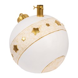 Clayre & Eef Kerstboom Standaard 40x38x38 cm Wit Keramisch materiaal