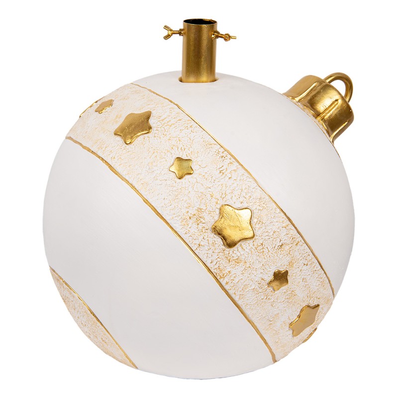 Clayre & Eef Kerstboom Standaard 40x38x38 cm Wit Keramisch materiaal
