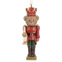 Clayre & Eef Kersthanger Beer 11 cm Bruin Kunststof