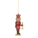 Clayre & Eef Kersthanger Beer 11 cm Bruin Kunststof