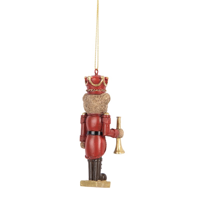 Clayre & Eef Kersthanger Beer 11 cm Bruin Kunststof