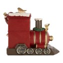 Clayre & Eef Kerstdecoratie Beeld Kerstman 16x10x13 cm Rood Kunststof