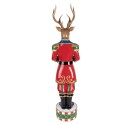 Clayre & Eef Décoration de Noël Image Cerf 25x22x82 cm Marron Plastique